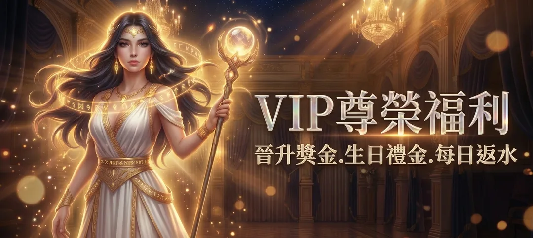 VIP尊榮福利 晉升獎金 生日禮金 每日返水